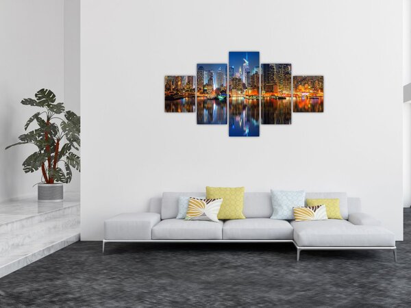 Obraz Manhattanu v noci (125x70 cm)
