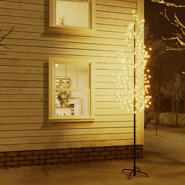 Rozkvetlá třešeň s 368 teplými bílými LED 300 cm