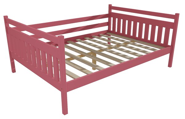 Vomaks Dětská postel DP 034 XL Rozměr: 120 x 200 cm, Povrchová úprava: netransparentní barva růžová