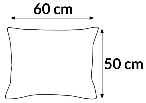 SATÉNOVÝ POVLAK NA POLŠTÁŘ 011 50X60 CM TMAVĚMODRÁ