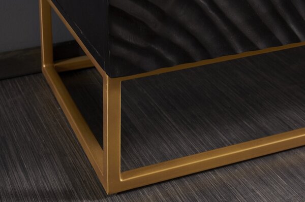 Massive home | Černá designová komoda 100 cm Scorpion mango