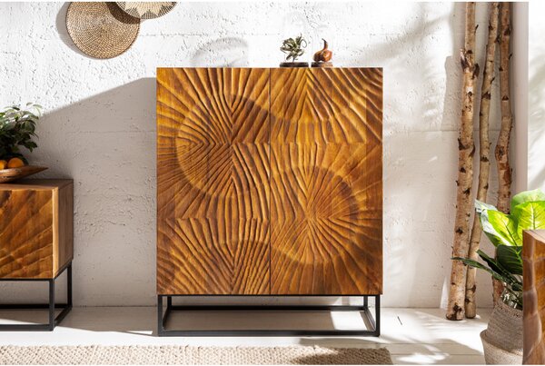 Massive home | Vysoká komoda SCORPION 120cm 3D masiv mango