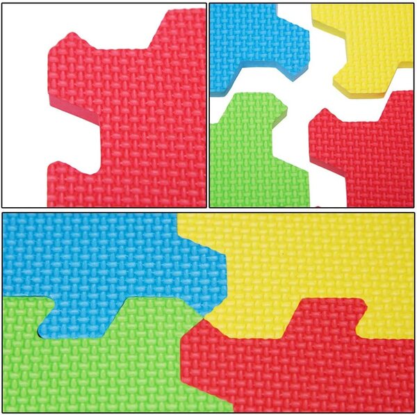 Pěnová podložka pro děti PUZZLE, 86 dílů, vícebarevná Spielwerk