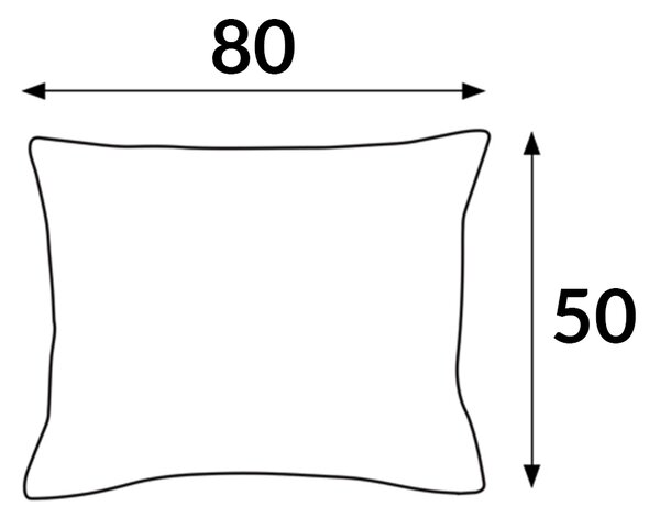 SATÉNOVÝ POVLAK NA POLŠTÁŘ 50X80 CM ČERNÁ
