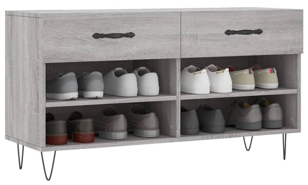 Botník šedý sonoma 102 x 35 x 55 cm kompozitní dřevo