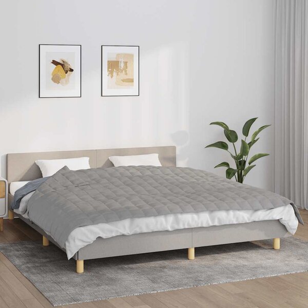 Zátěžová deka šedá 155 x 220 cm 11 kg textil