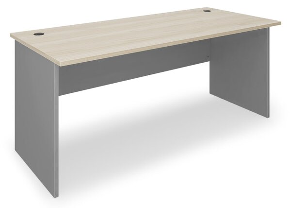 Stůl SimpleOffice 180 x 80 cm, dub světlý / šedá