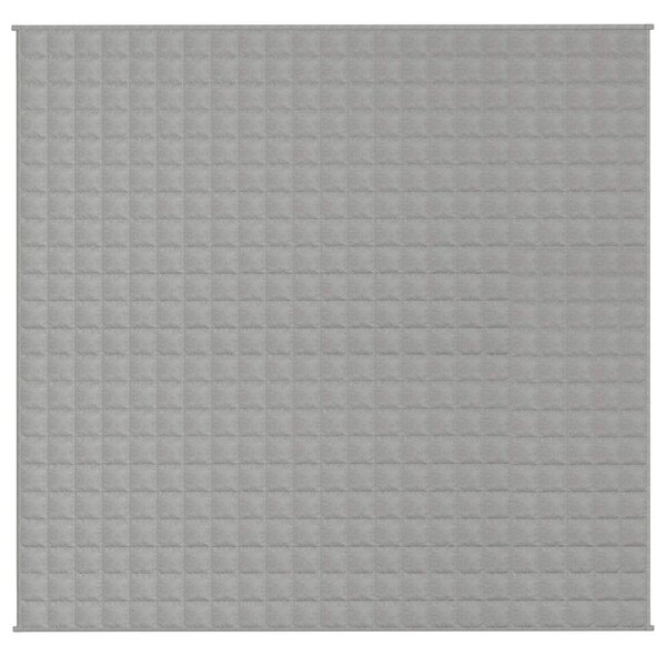 Zátěžová deka šedá 220 x 235 cm 11 kg textil