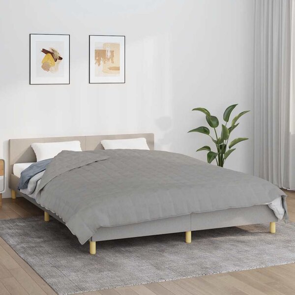 Zátěžová deka šedá 200 x 200 cm 9 kg textil