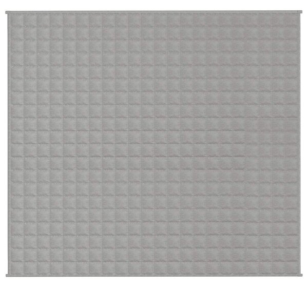 Zátěžová deka šedá 200 x 225 cm 13 kg textil