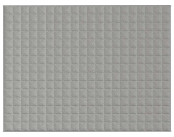 Zátěžová deka šedá 150 x 200 cm 7 kg textil