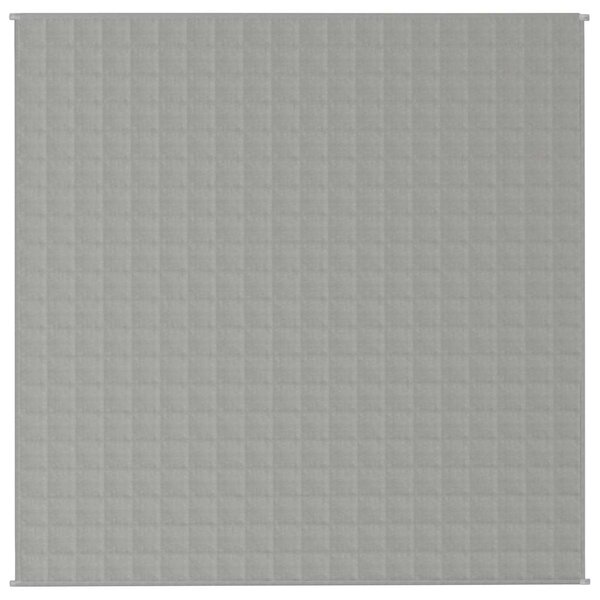 Zátěžová deka šedá 200 x 200 cm 9 kg textil