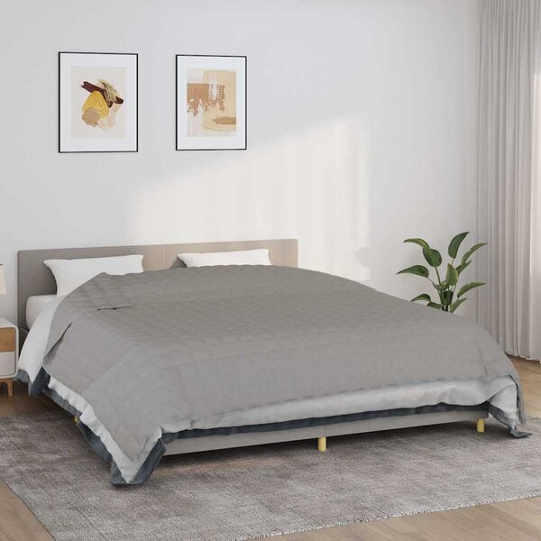 Zátěžová deka šedá 220 x 260 cm 11 kg textil