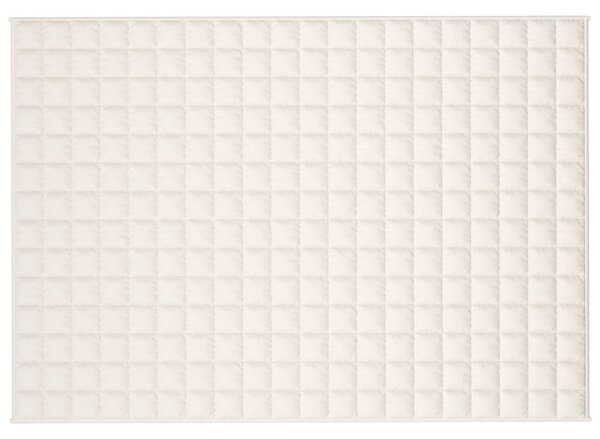 Zátěžová deka světle krémová 138 x 200 cm 6 kg textil