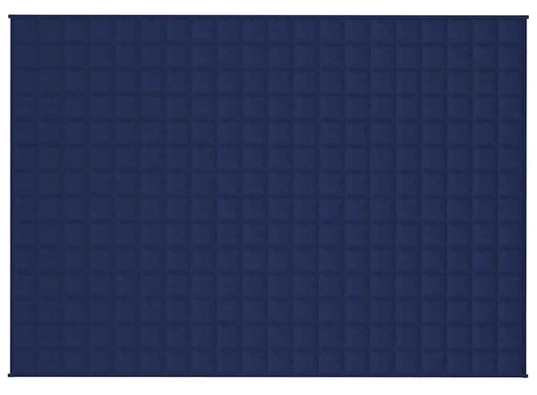 Zátěžová deka modrá 138 x 200 cm 6 kg textil