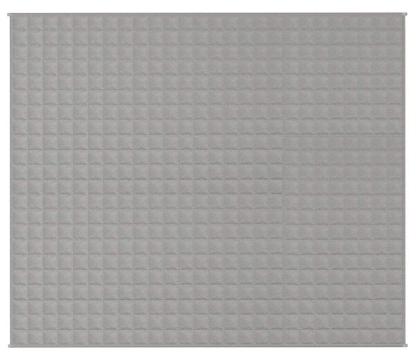 Zátěžová deka šedá 220 x 260 cm 11 kg textil
