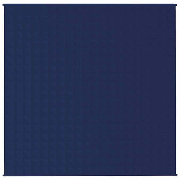 Zátěžová deka modrá 200 x 200 cm 9 kg textil