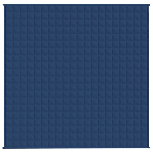 Zátěžová deka modrá 200 x 200 cm 13 kg textil