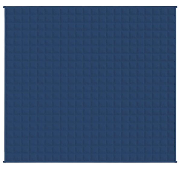 Zátěžová deka modrá 220 x 240 cm 11 kg textil