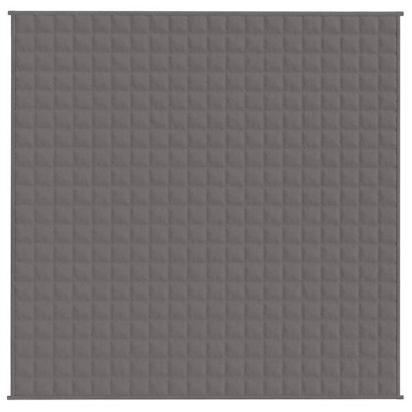 Zátěžová deka šedá 200 x 200 cm 9 kg textil