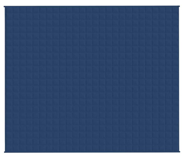 Zátěžová deka modrá 220 x 260 cm 11 kg textil