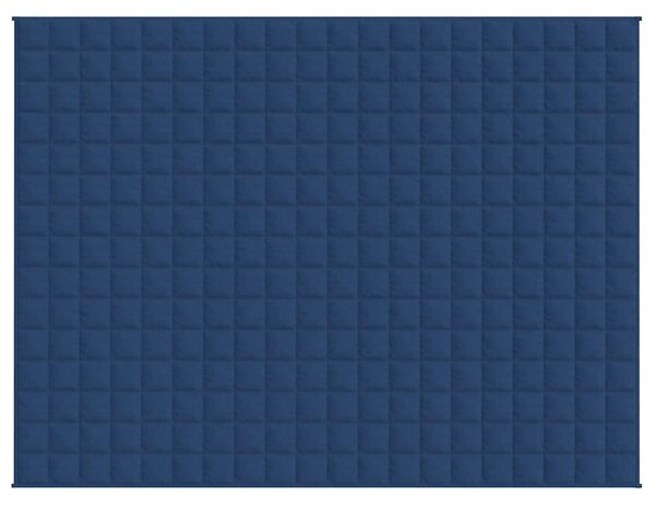 Zátěžová deka modrá 150 x 200 cm 7 kg textil