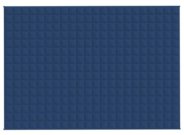 Zátěžová deka modrá 155 x 220 cm 7 kg textil