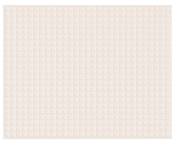 Zátěžová deka světle krémová 235 x 290 cm 11 kg textil