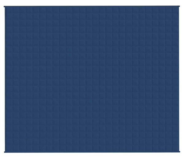 Zátěžová deka modrá 220 x 260 cm 15 kg textil