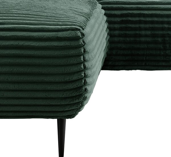 ROHOVÁ SEDAČKA, textil, tmavě zelená P & B - Sedací soupravy, Online Only