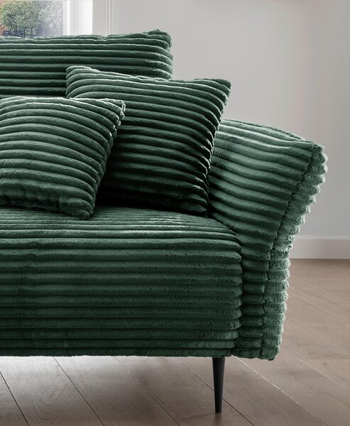 ROHOVÁ SEDAČKA, textil, tmavě zelená P & B - Sedací soupravy, Online Only