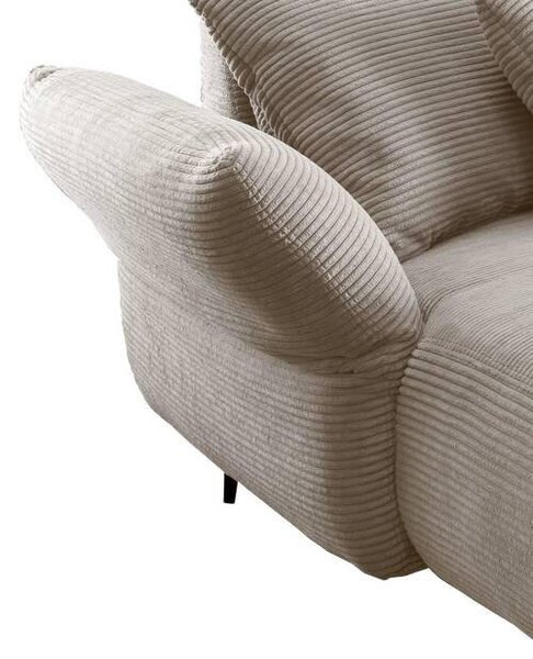 ROHOVÁ SEDAČKA, textil, béžová P & B - Sedací soupravy, Online Only