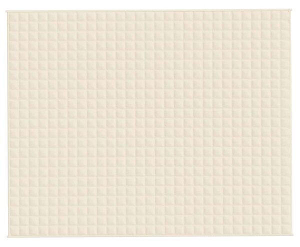 Zátěžová deka světle krémová 235 x 290 cm 15 kg textil