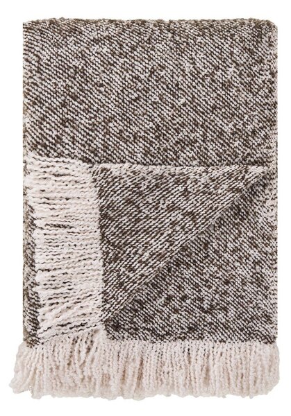 Hnědá/béžová deka 130x180 cm Sira – House Nordic