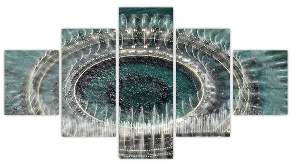 Obraz fontány (125x70 cm)