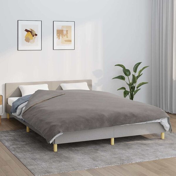 Zátěžová deka s povlečením šedá 200 x 200 cm 13 kg textil