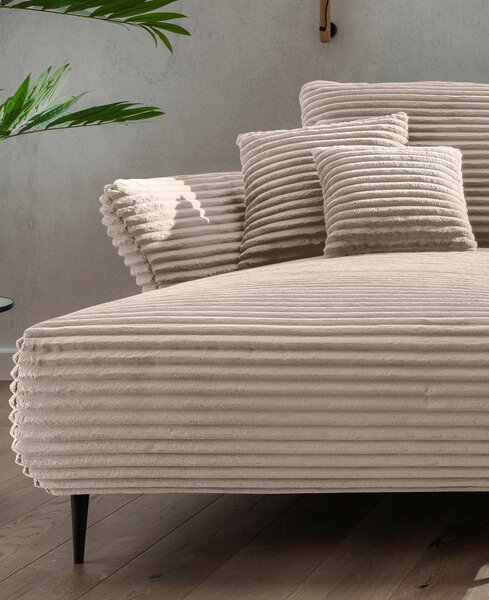 ROHOVÁ SEDAČKA, textil, cappuccino P & B - Sedací soupravy, Online Only