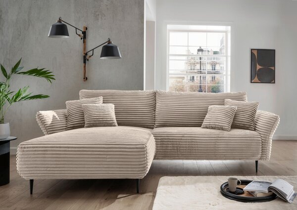 ROHOVÁ SEDAČKA, textil, cappuccino P & B - Sedací soupravy, Online Only