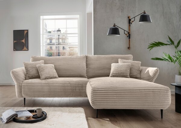 ROHOVÁ SEDAČKA, textil, cappuccino P & B - Sedací soupravy, Online Only