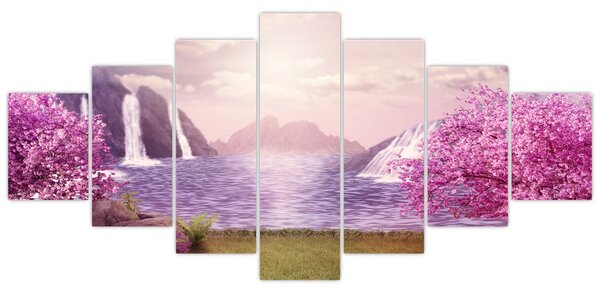 Obraz jezera (210x100 cm)