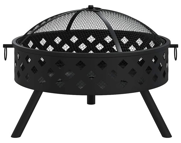 Ohniště s pohrabáčem 58 cm XXL ocel