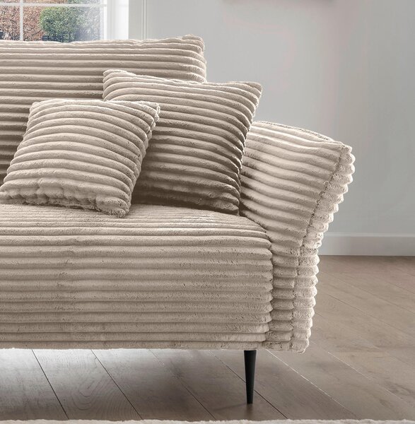 ROHOVÁ SEDAČKA, textil, cappuccino P & B - Sedací soupravy, Online Only