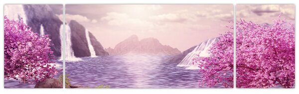 Obraz jezera (170x50 cm)