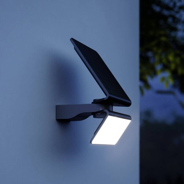 STEINEL LED solární světlo XSolar L-S One, antracit, senzor, stmívatelný, Hliník / šedá / zinek, Plast