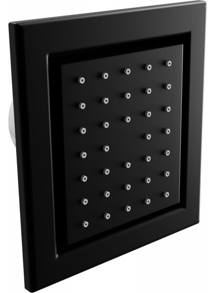 Mexen - podmítková sprchová tryska, čtvercová, 130x120 mm, černá, 79365-70