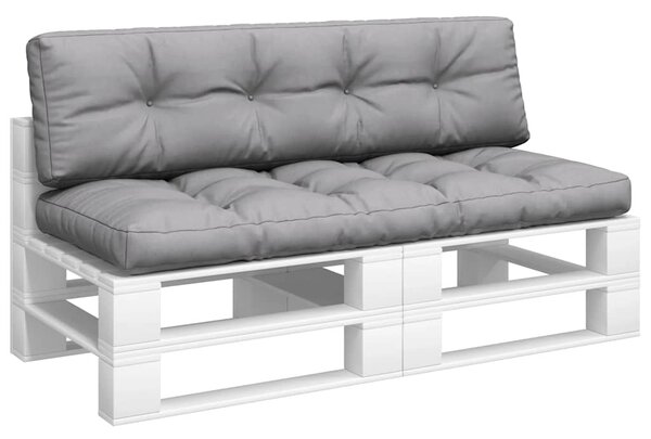 Podušky na palety 2 ks šedé textil
