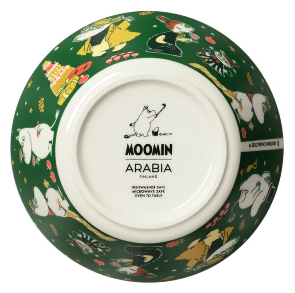 Arabia Miska Moomin Gift of Love 15cm, zelená