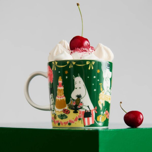 Arabia Hrnek Moomin Gift of Love 0,3l, zelený