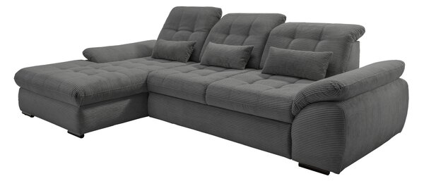 ROHOVÁ SEDAČKA, textil, šedá Livetastic - Sedací soupravy, Online Only