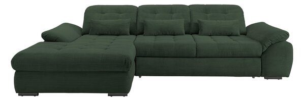 ROHOVÁ SEDAČKA, textil, tmavě zelená Livetastic - Sedací soupravy, Online Only